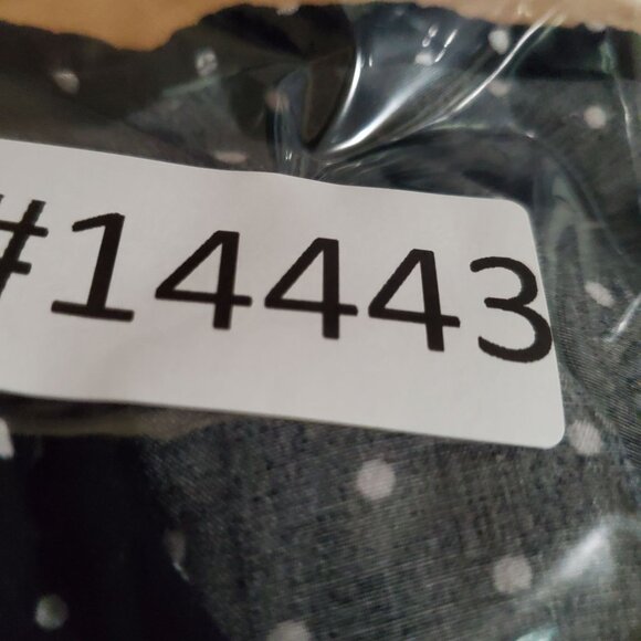 Old Navy Top Womens XXL Tall Black Polka Dot Lightweight Long Sleeve Blouse - Picture 9 of 9